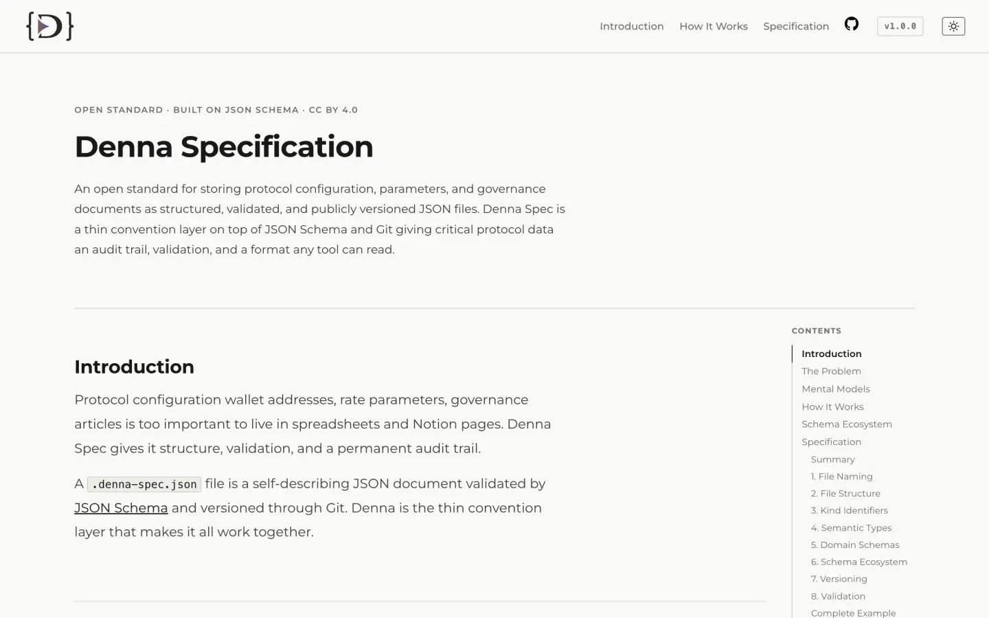 Denna-Specs Interface